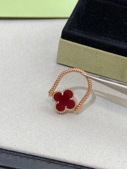 [✨ROSE✨]CLOVER RIVERSIBLE ROSE GOLD RING