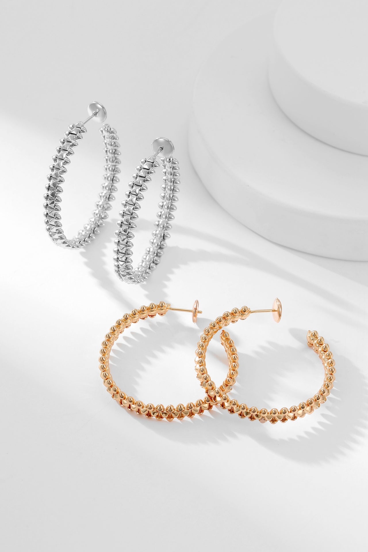[✨ROSE✨]CLASH HOOP EARRINGS
