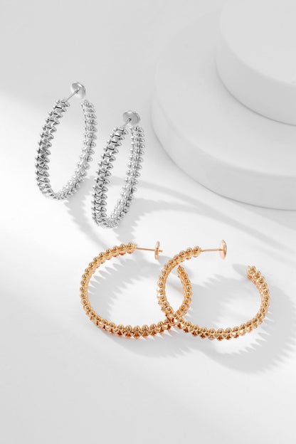 [✨ROSE✨]CLASH HOOP EARRINGS