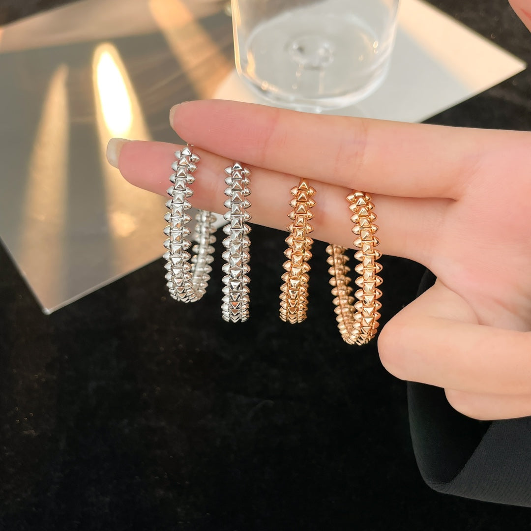 [✨ROSE✨]CLASH HOOP EARRINGS