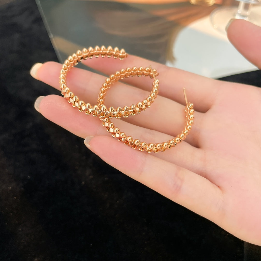[✨ROSE✨]CLASH HOOP EARRINGS