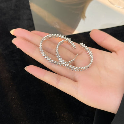 [✨ROSE✨]CLASH HOOP EARRINGS