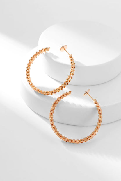 [✨ROSE✨]CLASH HOOP EARRINGS