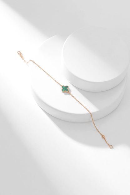 [✨ROSE✨]CLOVER BRACELET MALACHITE 1 MOTIF