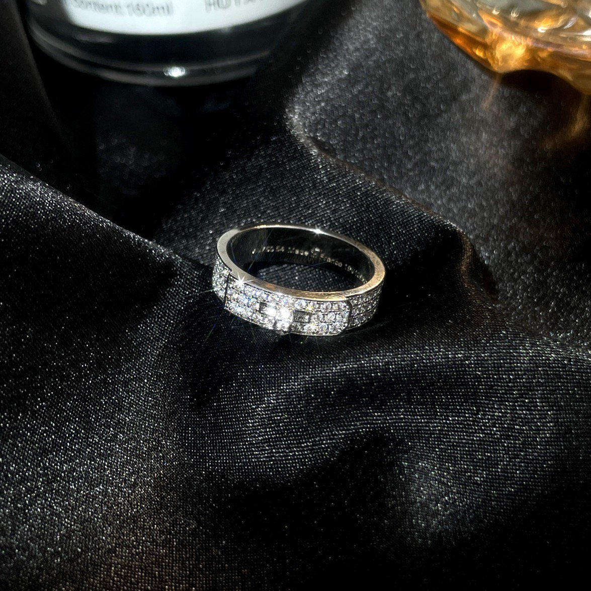 [✨ROSE✨]KELLY SILVER DIAMOND RING