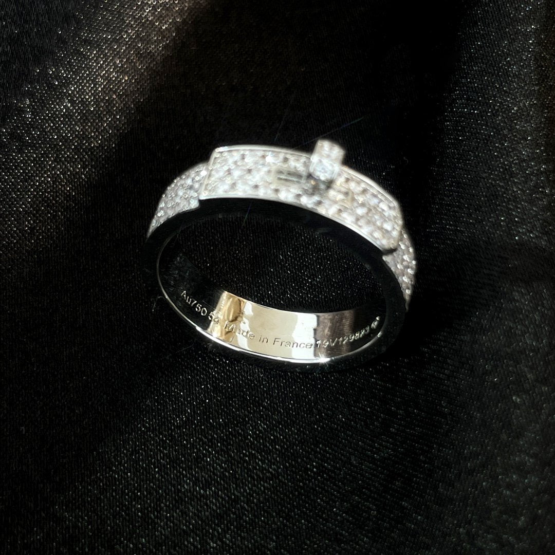 [✨ROSE✨]KELLY SILVER DIAMOND RING
