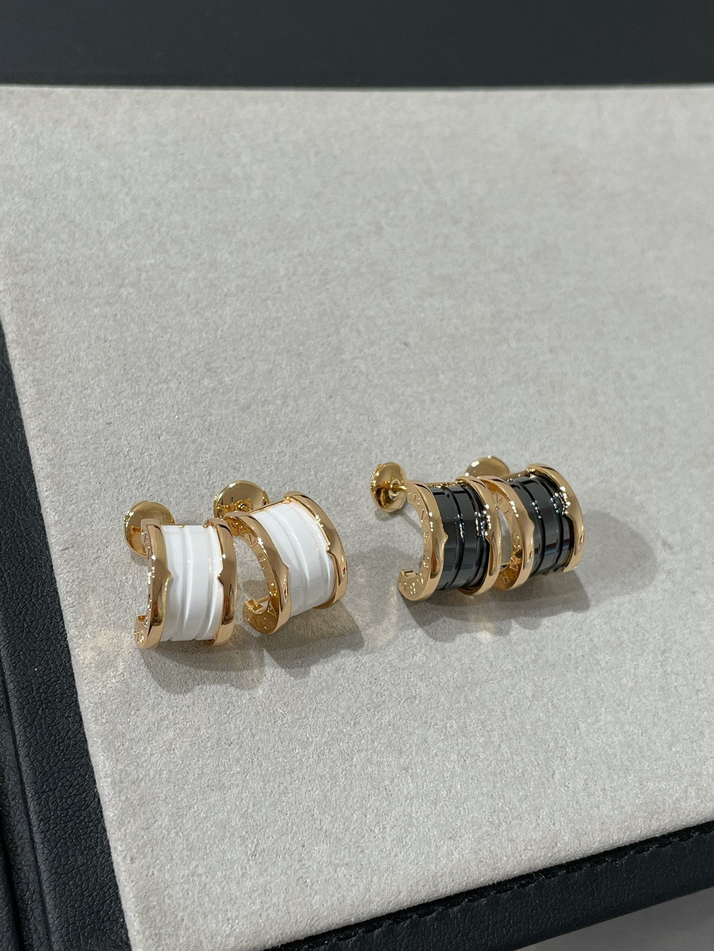 [✨ROSE✨]ZERO 1 PINK GOLD CERAMIC EARRINGS