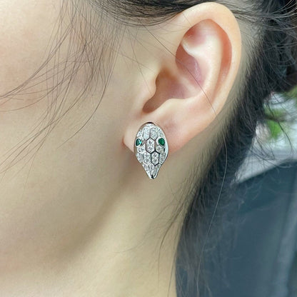 [✨ROSE✨]SERPENT DIAMOND STUD EARRINGS