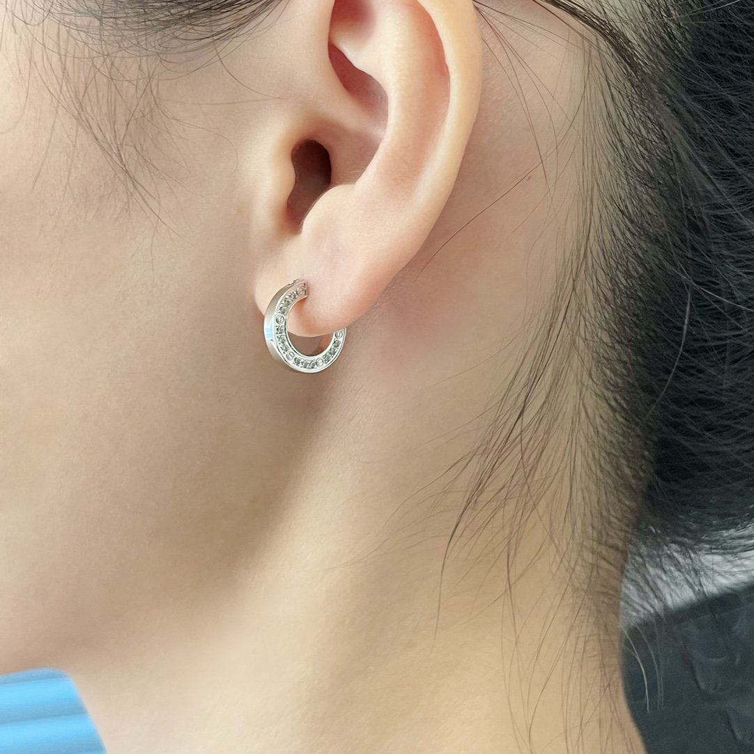 [✨ROSE✨]LOVE DIAMOND EARRINGS