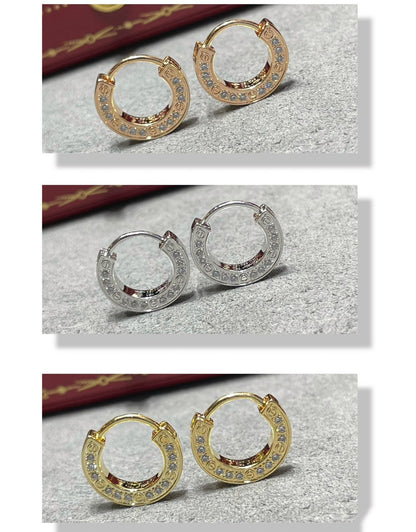 [✨ROSE✨]LOVE DIAMOND EARRINGS