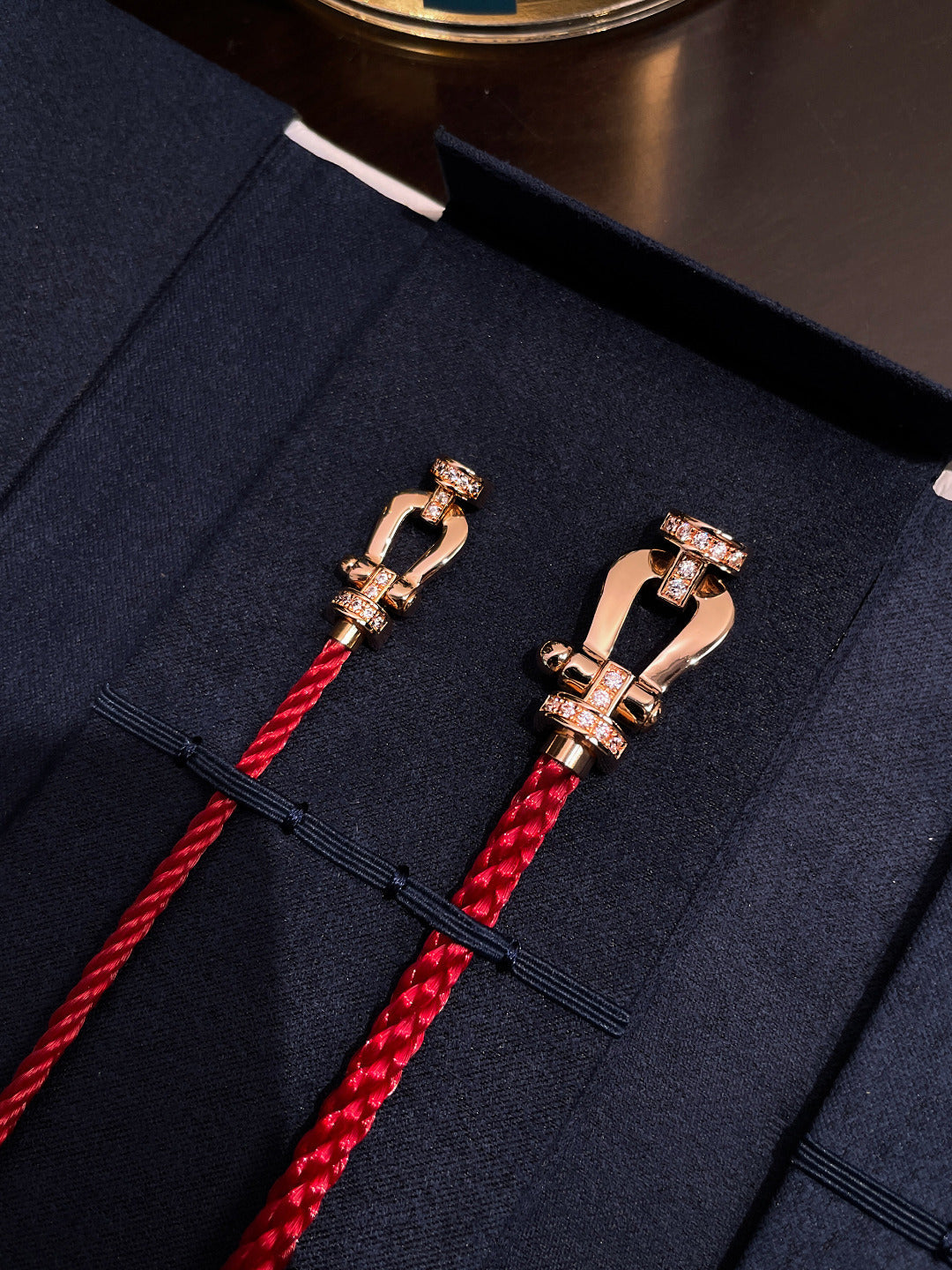 [✨ROSE✨]FORCE 10 HALF DIAMOND PINK GOLD RED CORDERI LARGE AND MEDIUM MODEL