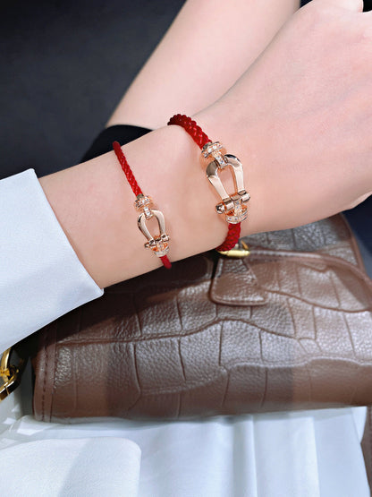 [✨ROSE✨]FORCE 10 HALF DIAMOND PINK GOLD RED CORDERI LARGE AND MEDIUM MODEL