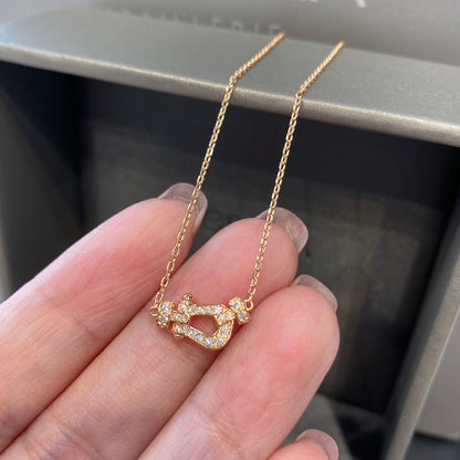 [✨ROSE✨]FORCE 10 DIAMOND PINK GOLD NECKLACE MINI MODEL