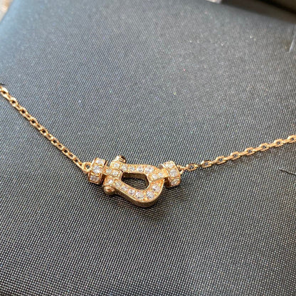 [✨ROSE✨]FORCE 10 DIAMOND PINK GOLD NECKLACE MINI MODEL