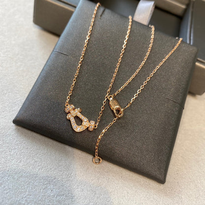 [✨ROSE✨]FORCE 10 DIAMOND PINK GOLD NECKLACE MINI MODEL