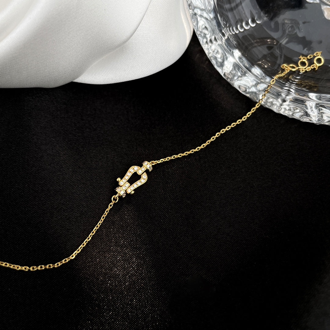 [✨ROSE✨]FORCE 10 FULL DIAMOND BUCKLE CHAIN LINK MINI MODEL