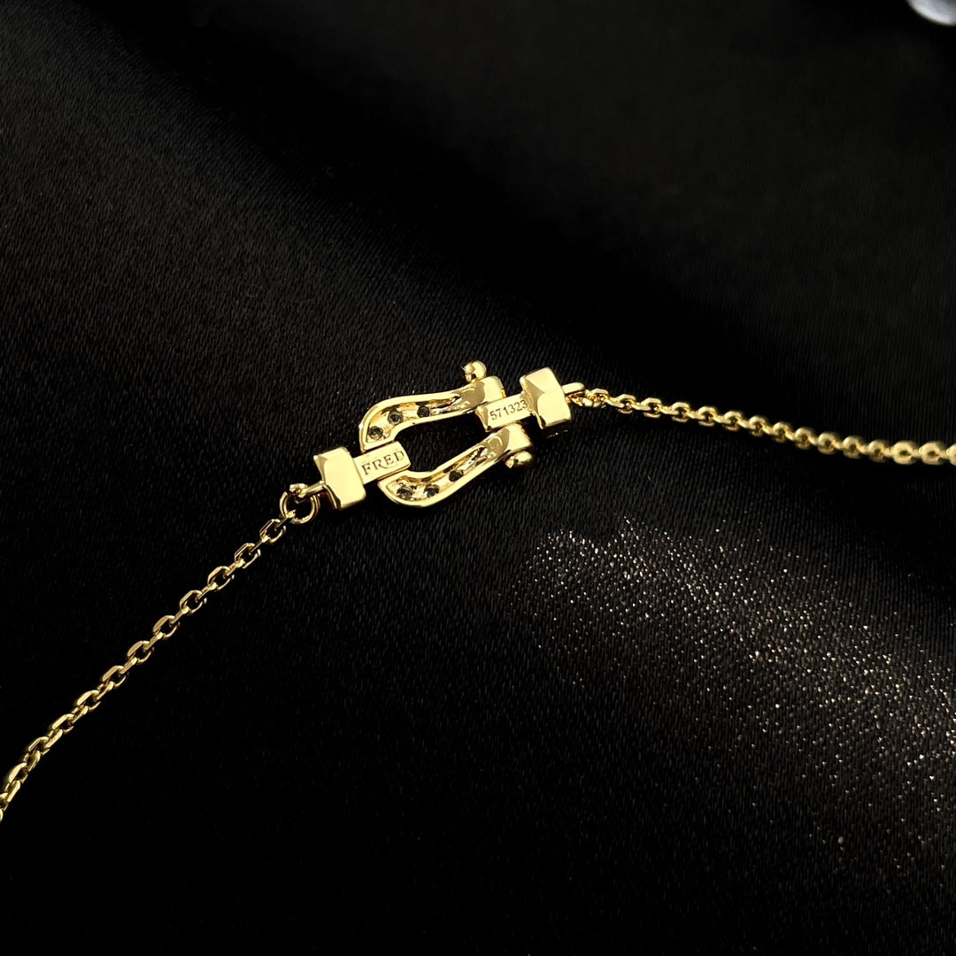 [✨ROSE✨]FORCE 10 FULL DIAMOND BUCKLE CHAIN LINK MINI MODEL