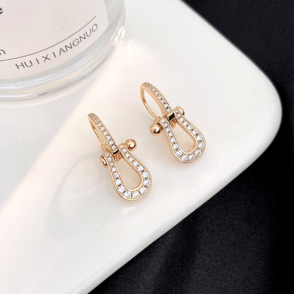 [✨ROSE✨]FORCE 10 FULL DIAMOND DROP EARRINGS MEDIUM MODEL