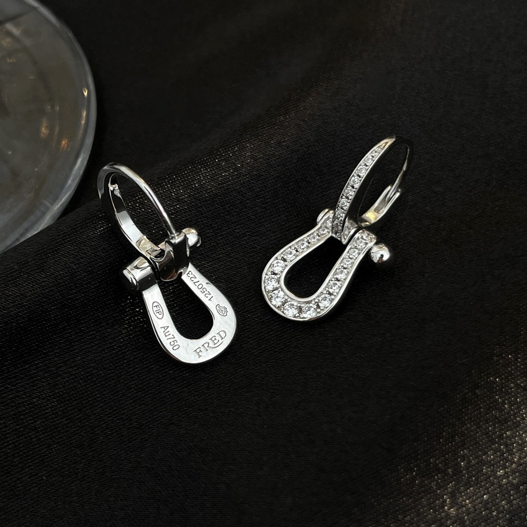[✨ROSE✨]FORCE 10 FULL DIAMOND DROP EARRINGS MEDIUM MODEL