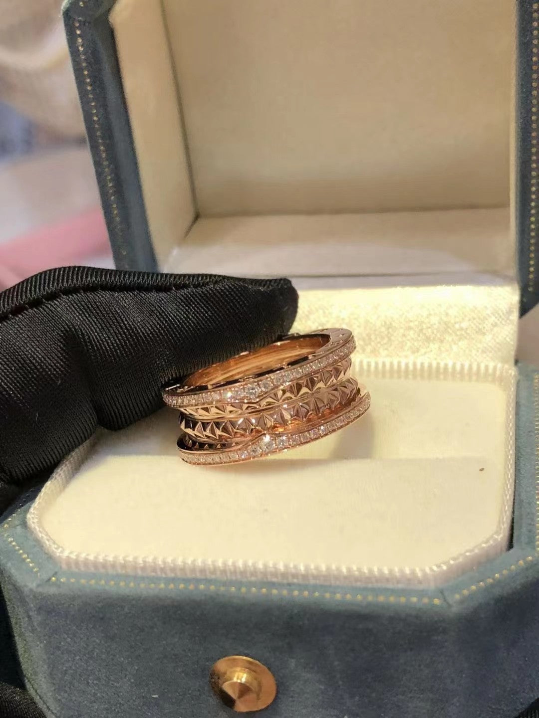 [✨ROSE✨]ZERO 1 ROCK DIAMOND PINK GOLD