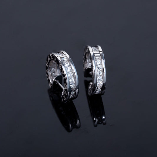 [✨ROSE✨]ZERO 1 MINI SILVER DIAMOND EARRINGS