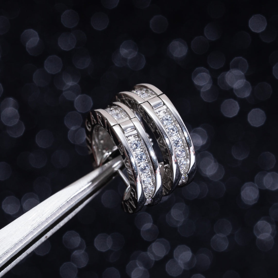 [✨ROSE✨]ZERO 1 MINI SILVER DIAMOND EARRINGS