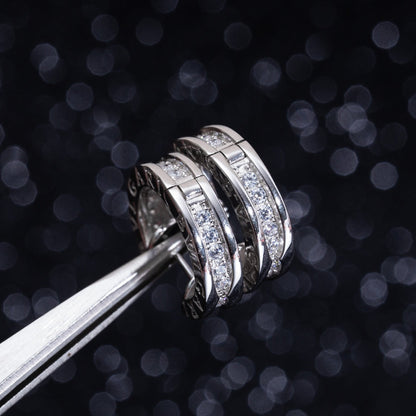 [✨ROSE✨]ZERO 1 MINI SILVER DIAMOND EARRINGS