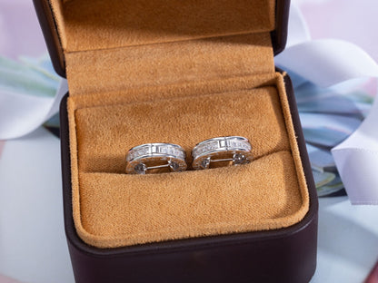 [✨ROSE✨]ZERO 1 MINI SILVER DIAMOND EARRINGS