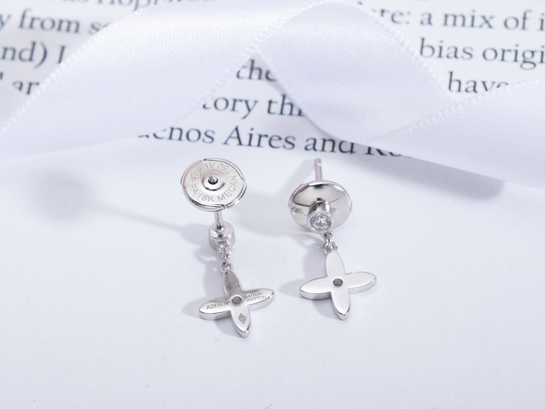 [✨ROSE✨]VIDYLLE SILVER DIAMOND MINI DROP EARRINGS