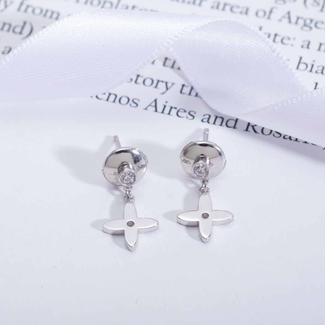 [✨ROSE✨]VIDYLLE SILVER DIAMOND MINI DROP EARRINGS