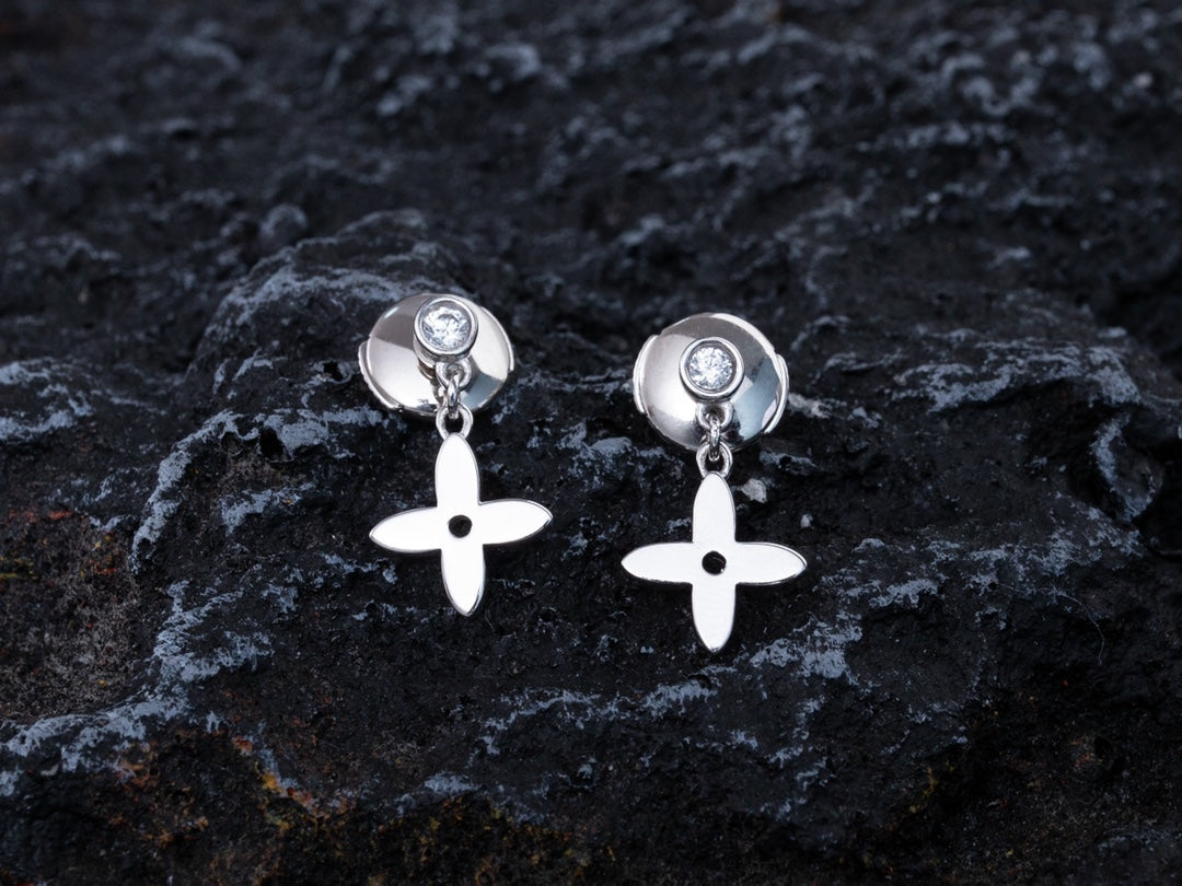 [✨ROSE✨]VIDYLLE SILVER DIAMOND MINI DROP EARRINGS