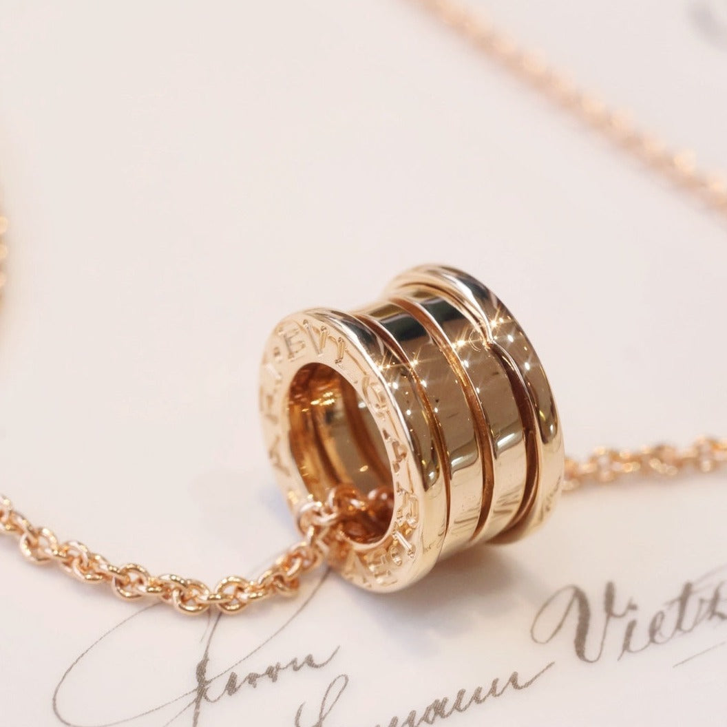 [✨ROSE✨]ZERO 1 PINK GOLD NECKLACE