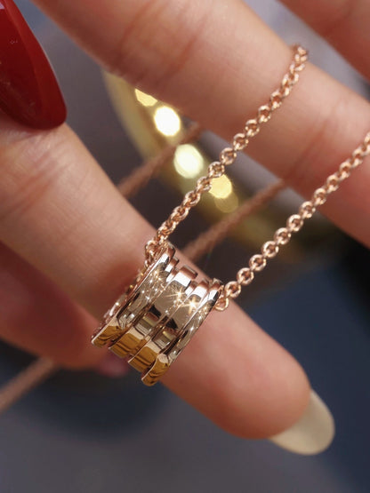 [✨ROSE✨]ZERO 1 PINK GOLD NECKLACE