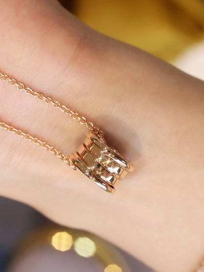 [✨ROSE✨]ZERO 1 PINK GOLD NECKLACE