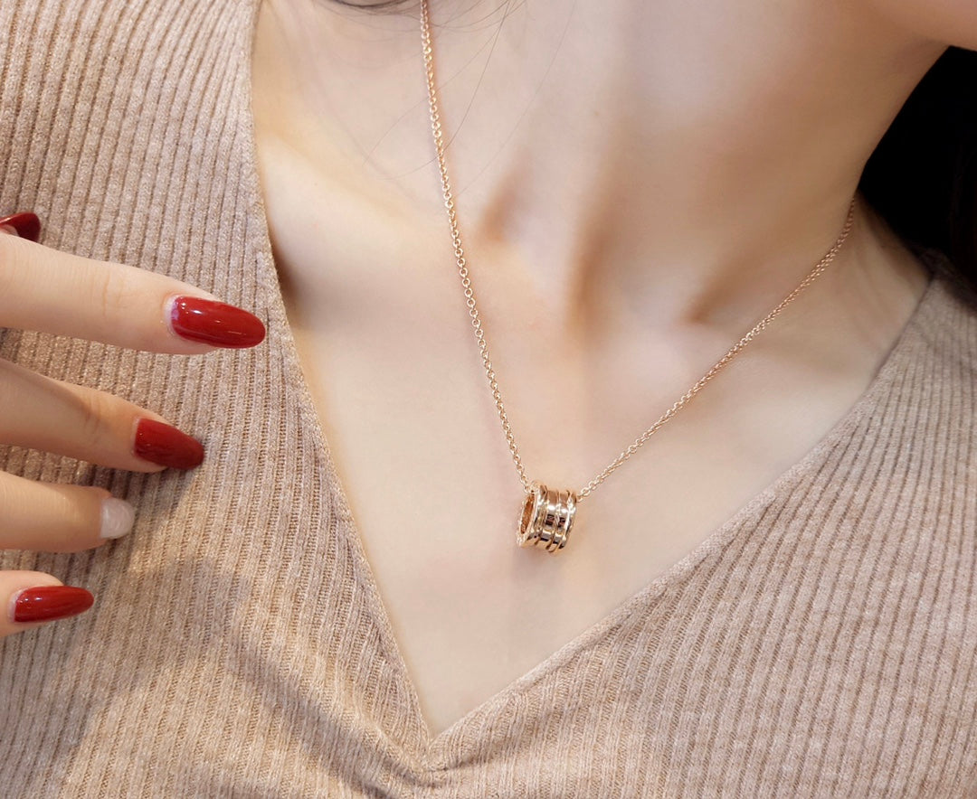 [✨ROSE✨]ZERO 1 PINK GOLD NECKLACE