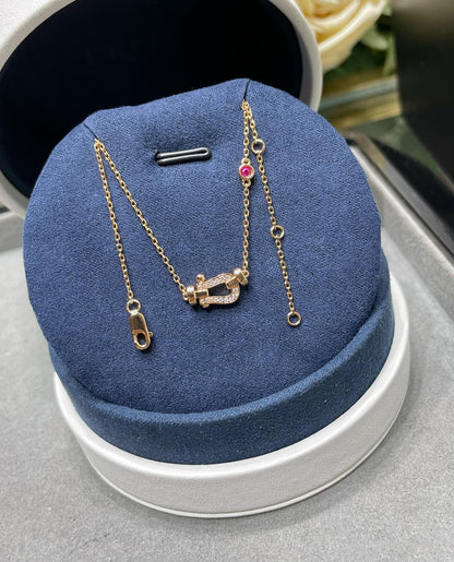 [✨ROSE✨]FORCE 10 DIAMOND PINK GOLD NECKLACE