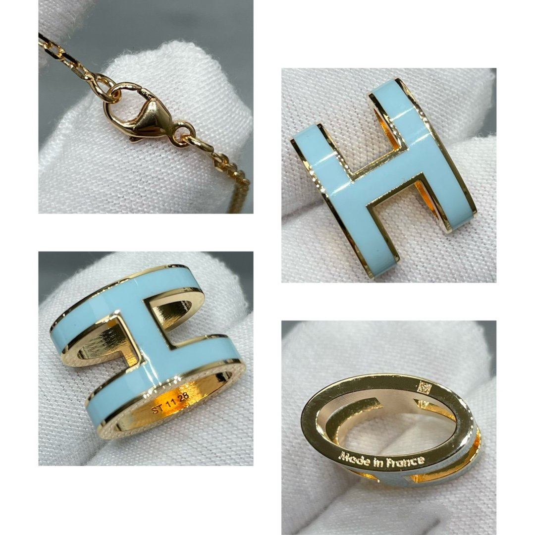 [✨ROSE✨]POP H SKY BLUE NECKLACE
