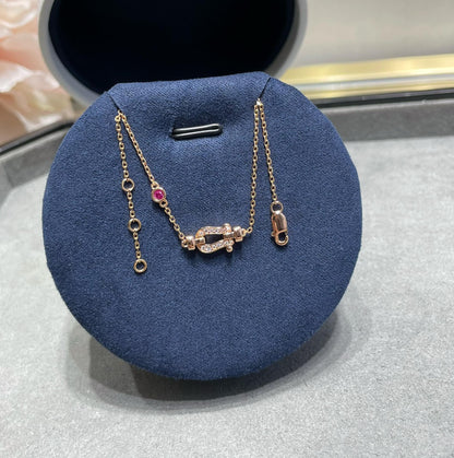 [✨ROSE✨]FORCE 10 DIAMOND CHAIN LINK PINK GOLD BRACELET