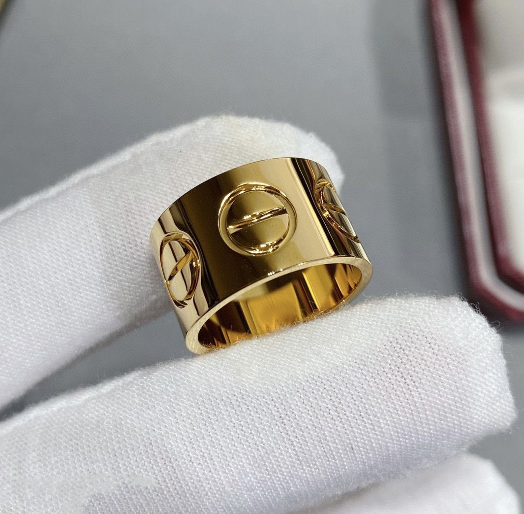 [✨ROSE✨]LOVE 11MM LARGE RING