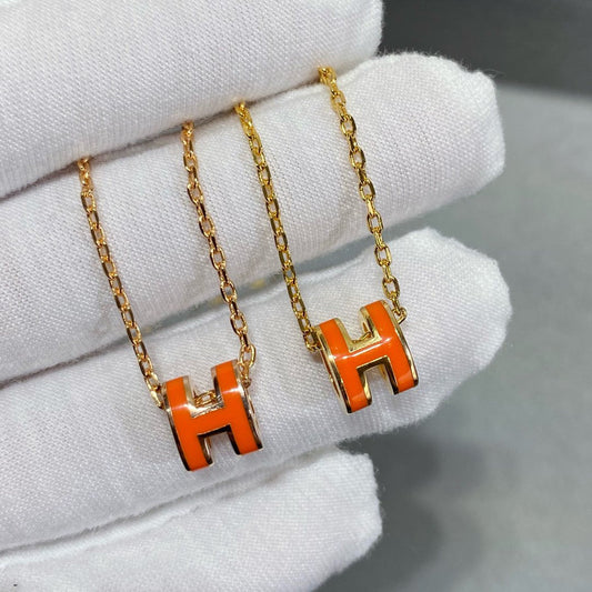 [✨ROSE✨]MINI POP H NECKLACE