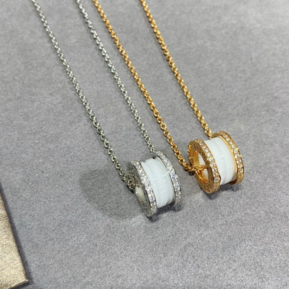 [✨ROSE✨]ZERO 1 DIAMOND CERAMIC NECKLACE