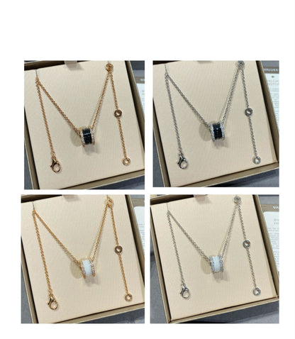 [✨ROSE✨]ZERO 1 DIAMOND CERAMIC NECKLACE