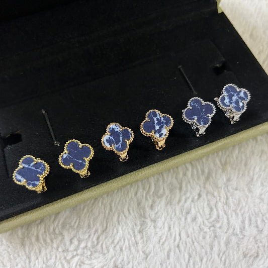 [✨ROSE✨]CLOVER PIETERSITE MEDIUM STUD EARRINGS