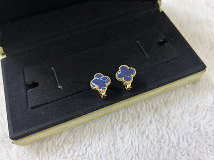 [✨ROSE✨]CLOVER PIETERSITE MEDIUM STUD EARRINGS