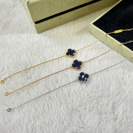 [✨ROSE✨]CLOVER 1 MOTIF PIETERSITE BRACELET