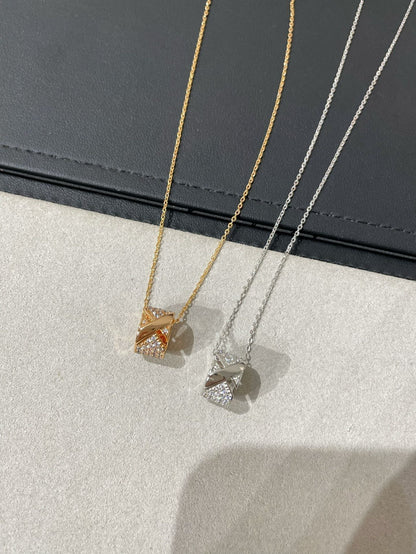 [✨ROSE✨]LIENS EVIDENCE DIAMOND PAVED NECKLACE