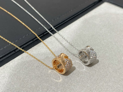 [✨ROSE✨]LIENS EVIDENCE DIAMOND PAVED NECKLACE