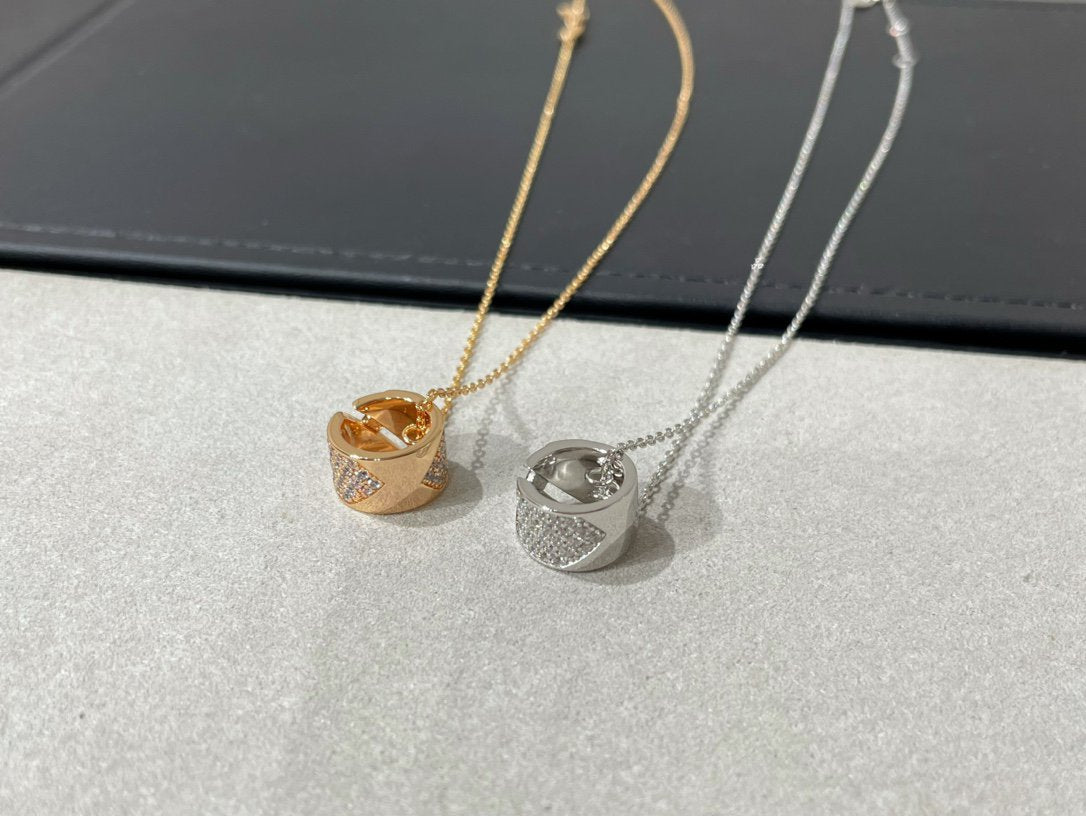 [✨ROSE✨]LIENS EVIDENCE DIAMOND PAVED NECKLACE