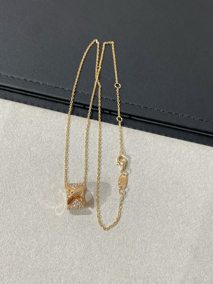 [✨ROSE✨]LIENS EVIDENCE DIAMOND PAVED NECKLACE