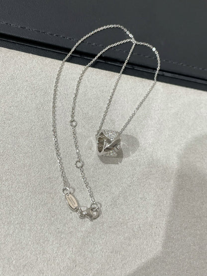 [✨ROSE✨]LIENS EVIDENCE DIAMOND PAVED NECKLACE